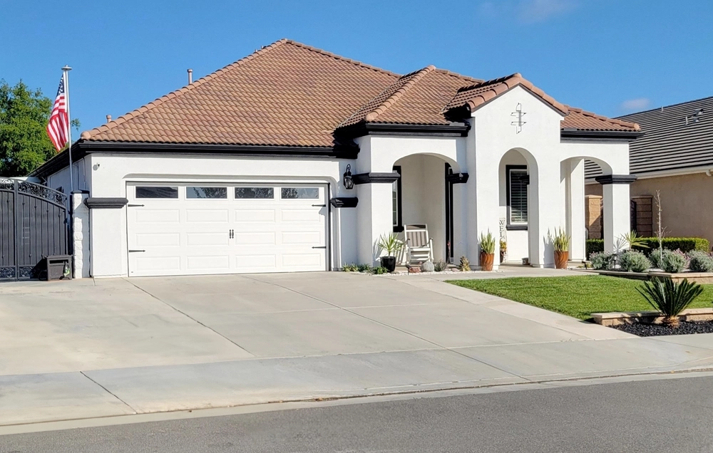 Residential Exterior HousePainters White and Black Paint