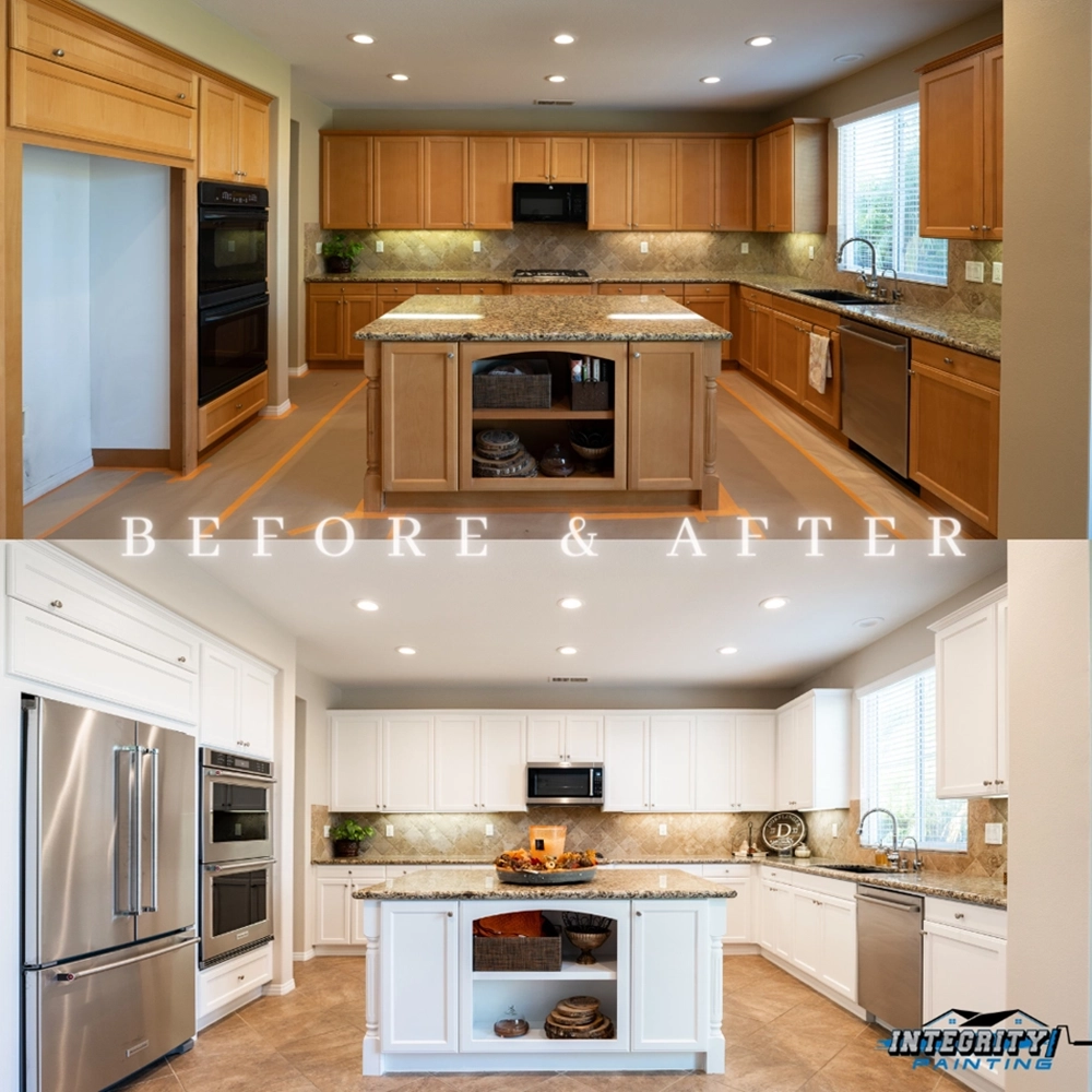 Before after residential kitchen